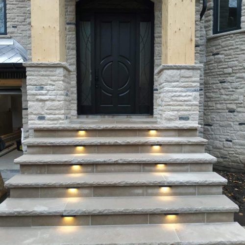 level-landscape-natural stone porch and steps-3